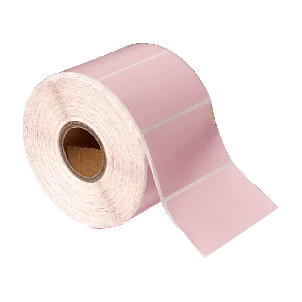 กระดาษสติ๊กเกอร์ความร้อน EASYPRINT สี ชมพูพาสเทล ขนาด 55X32 MM จำนวน 1000 ดวง_1